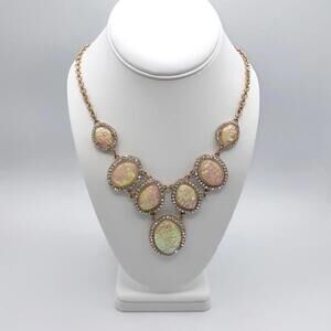 Vintage Style Opalescent Statement Necklace